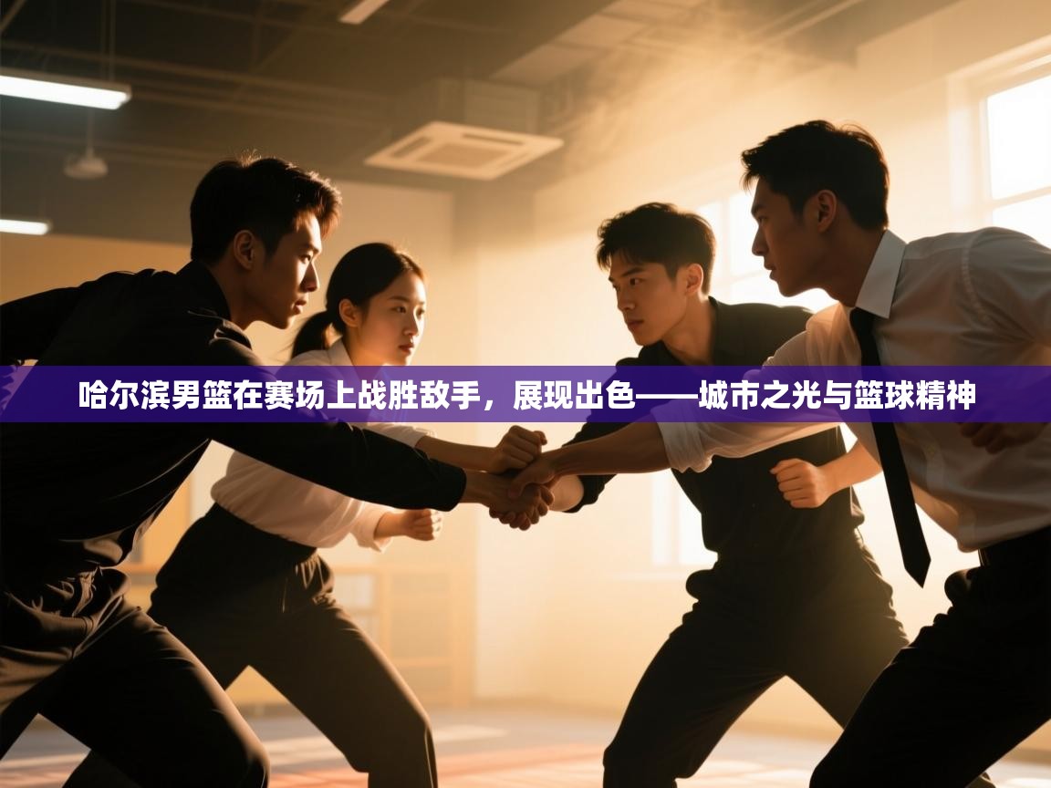 哈尔滨男篮在赛场上战胜敌手，展现出色——城市之光与篮球精神  第1张